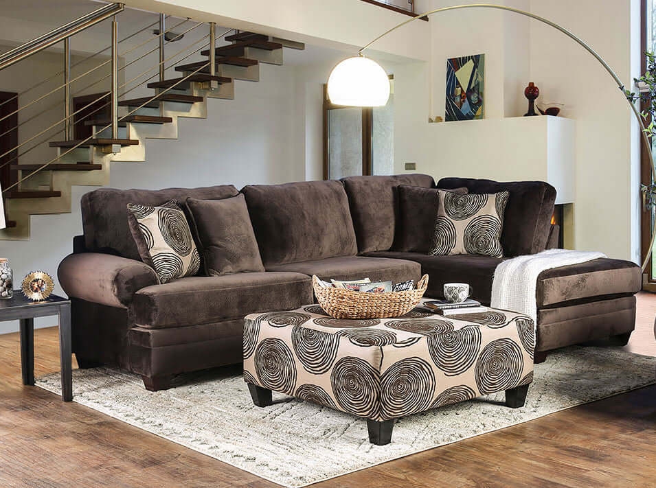 Bonaventura Fabric L-Shaped Sectional Sofa