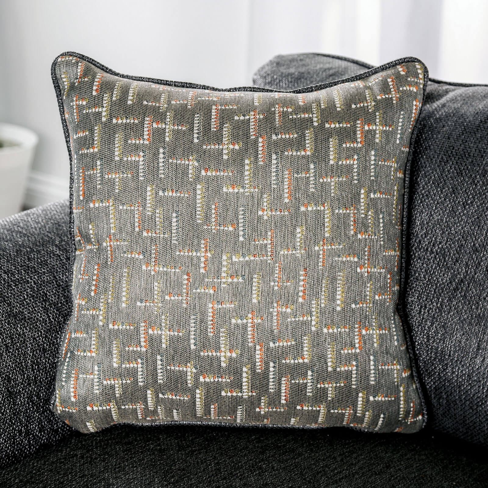 Earl Fabric L-Shape Sectional Sofa