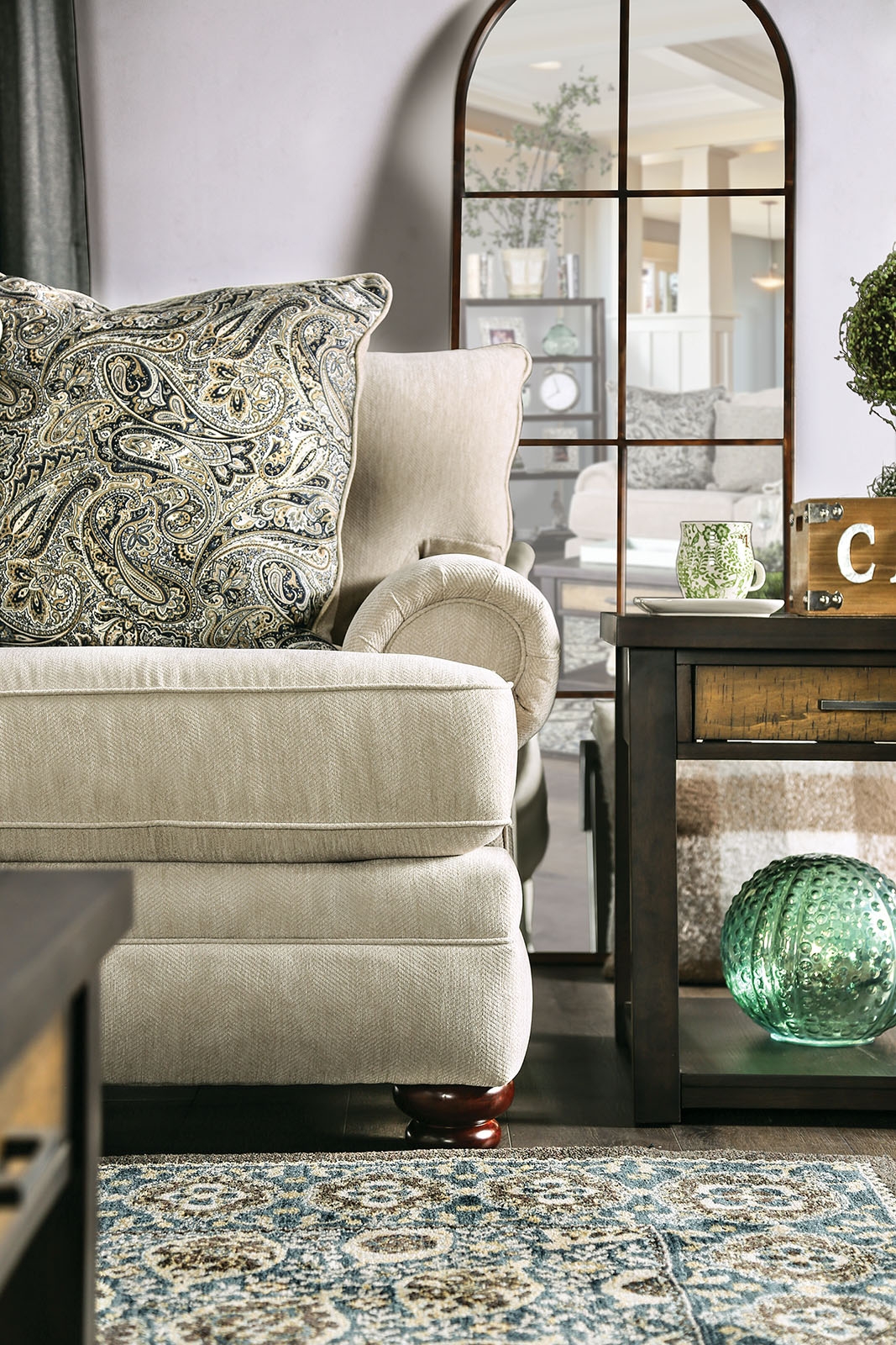 Hatfield Chenille Fabric Loveseat