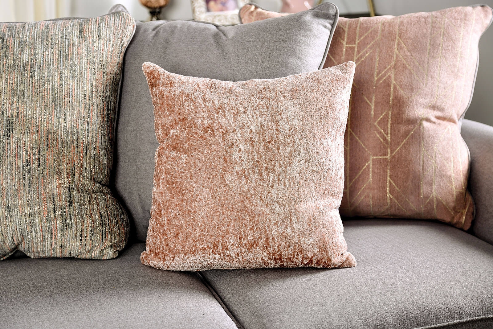 Harriden Fabric L-Shape Sectional Sofa