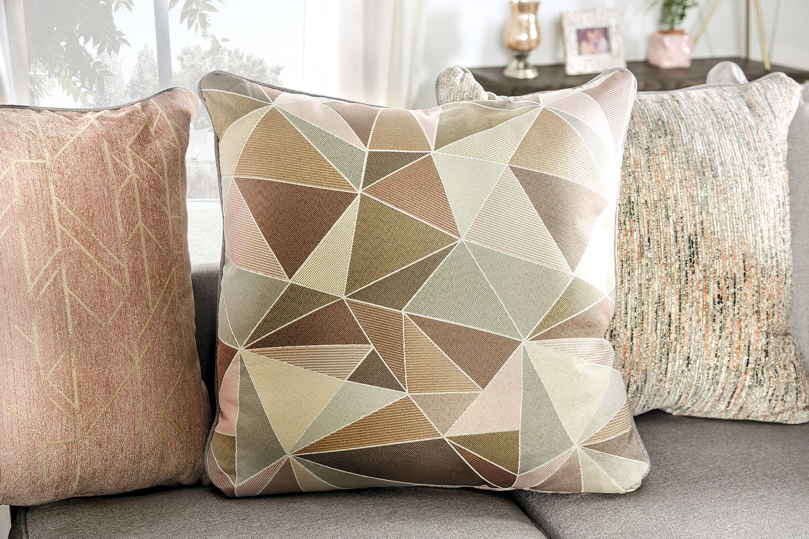 Harriden Fabric L-Shape Sectional Sofa