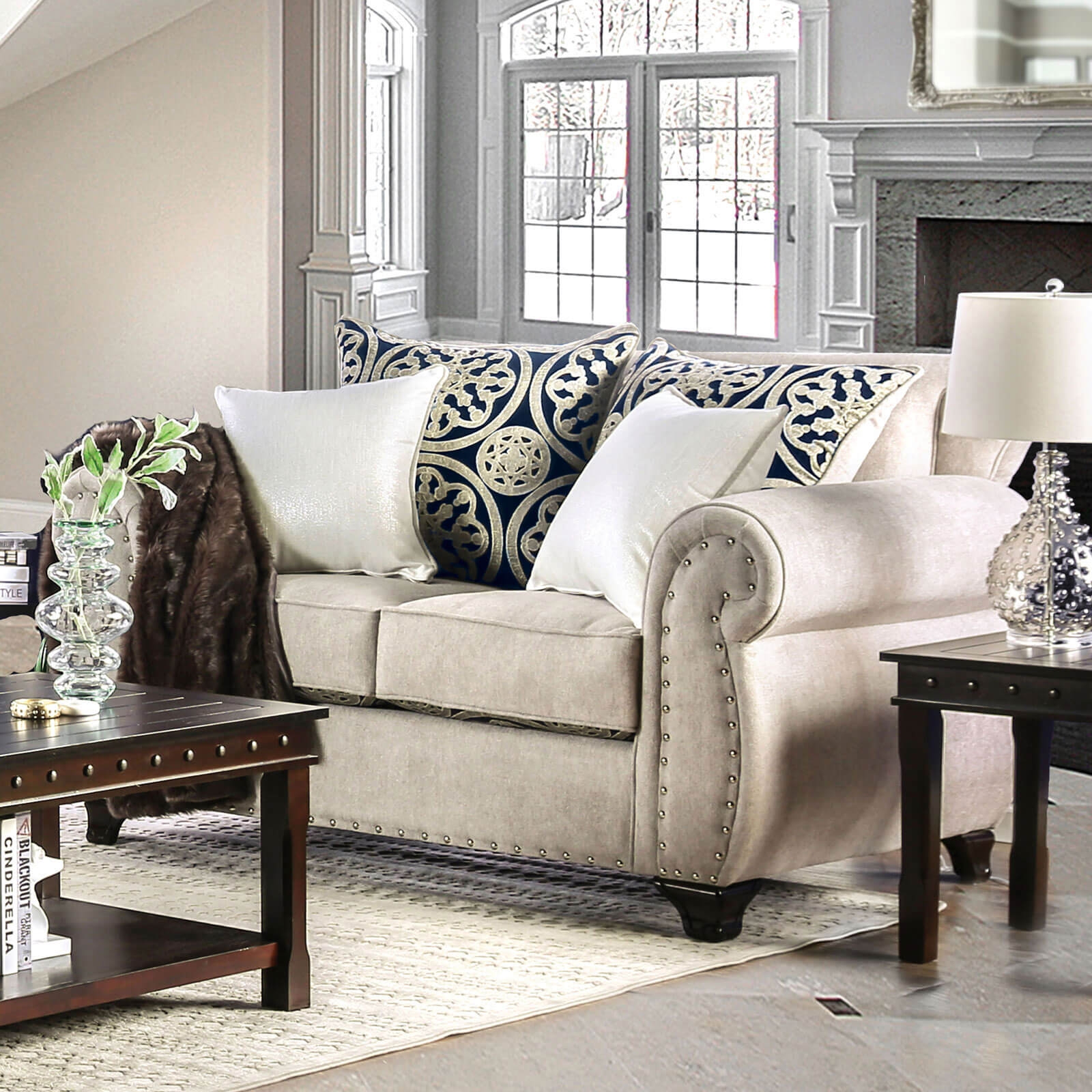 Sinatra Fabric Living Room Set