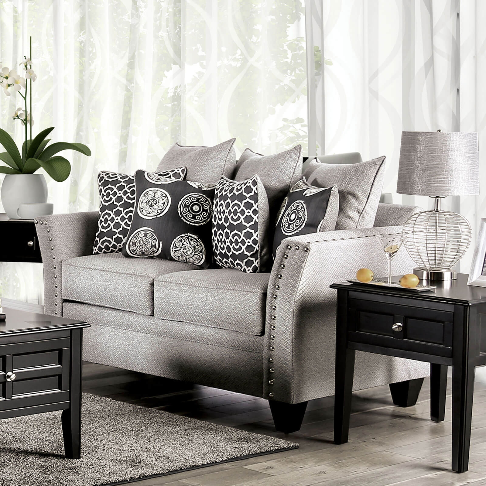 Talgarth Chenille Fabric Loveseat