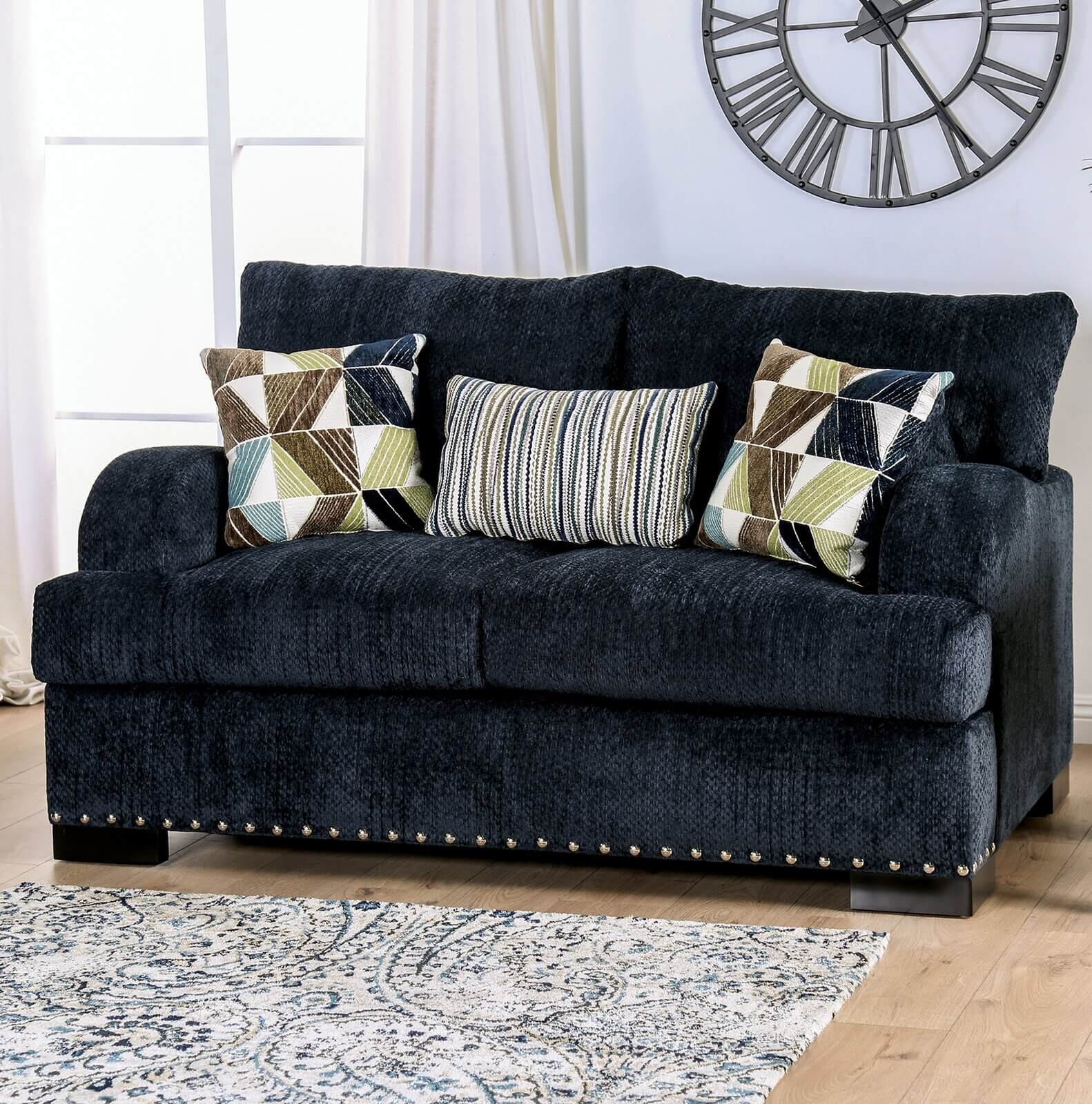 Zayla Chenille Fabric Loveseat