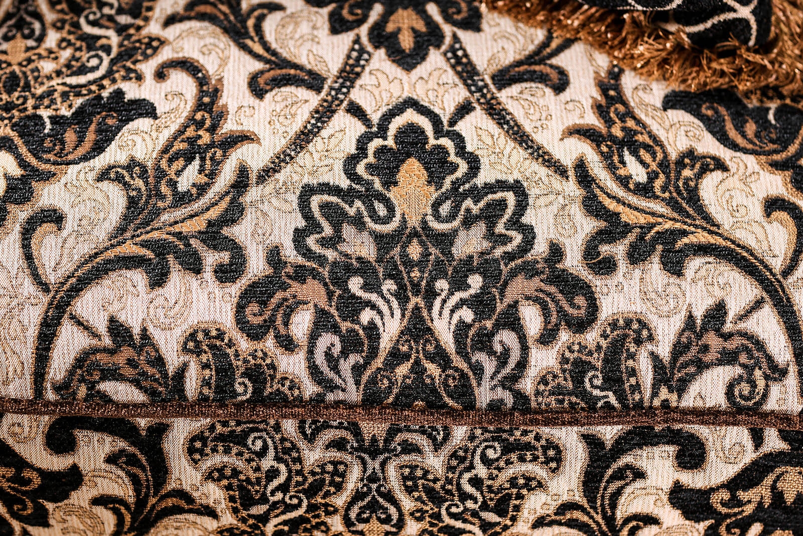 Jamael Fabric/Wood Living Room Set