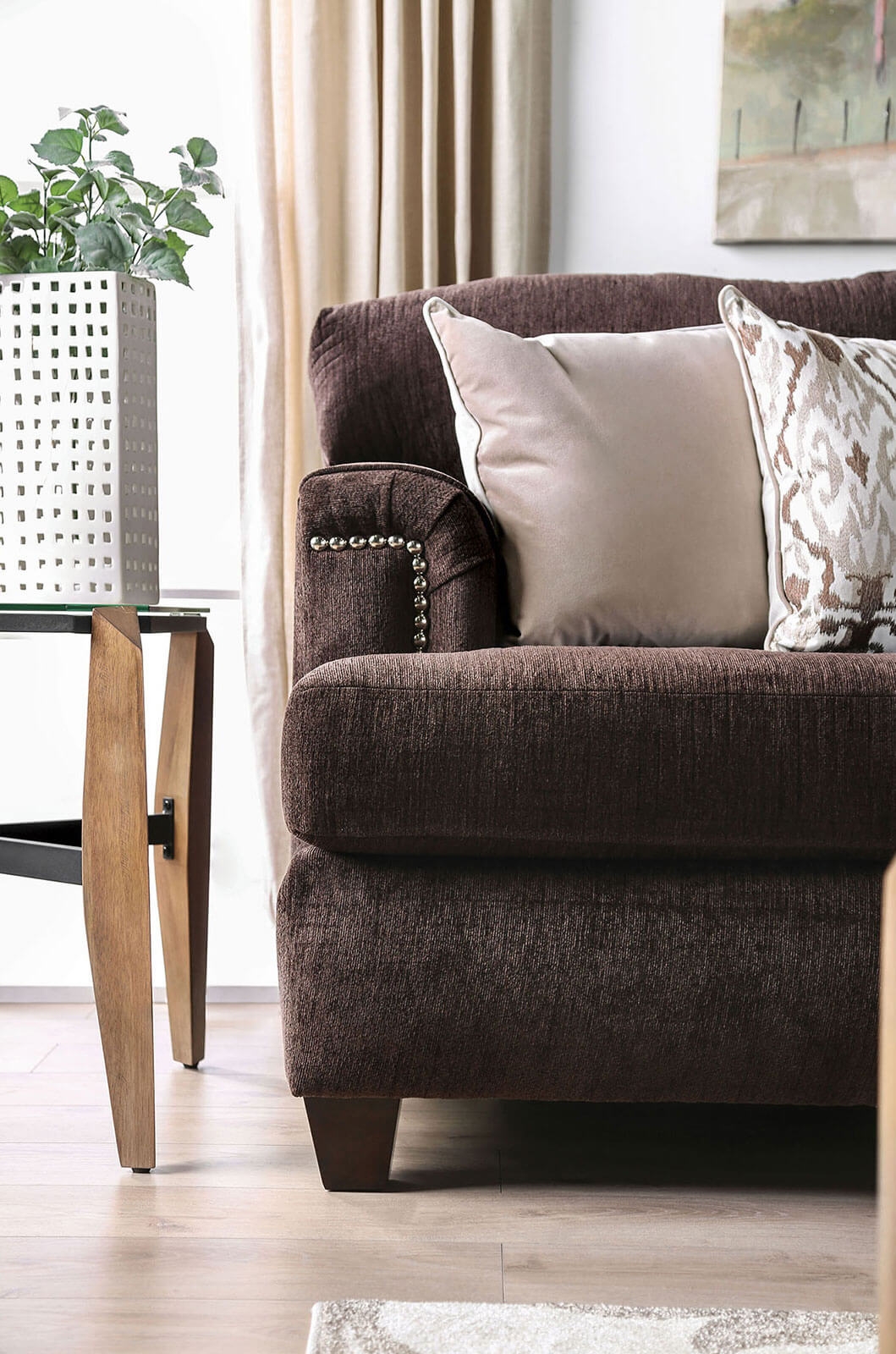 Brynlee Chenille Fabric Sofa