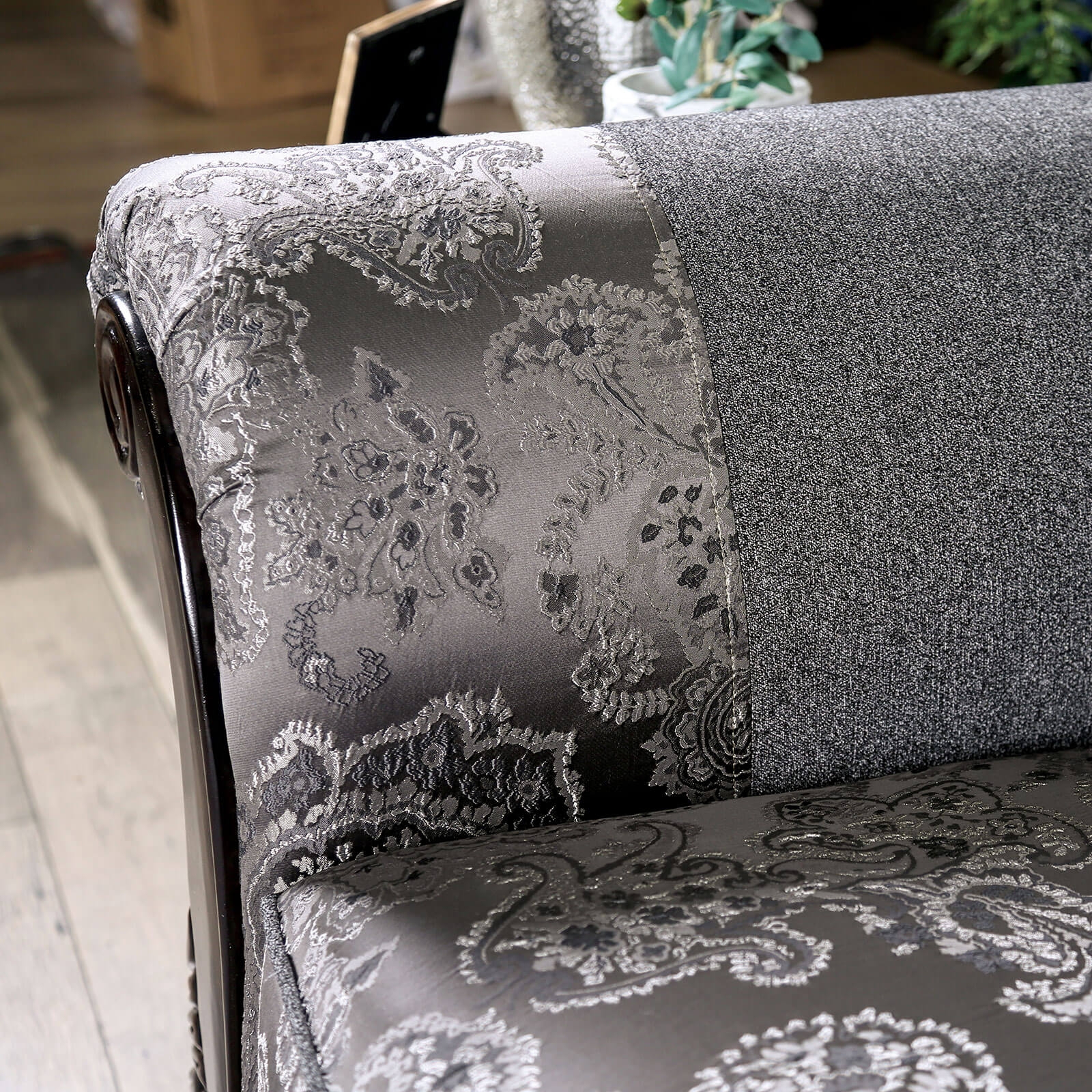 Newdale Fabric/Wood Loveseat