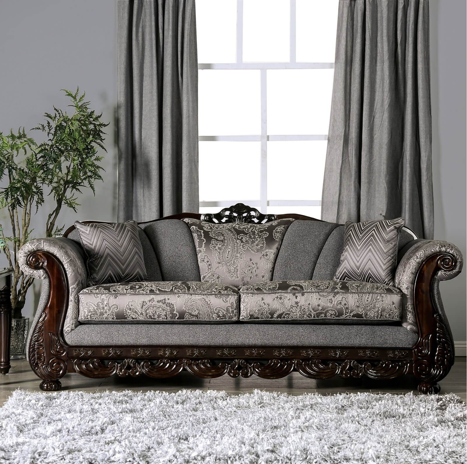 Newdale Fabric/Wood Living Room Set
