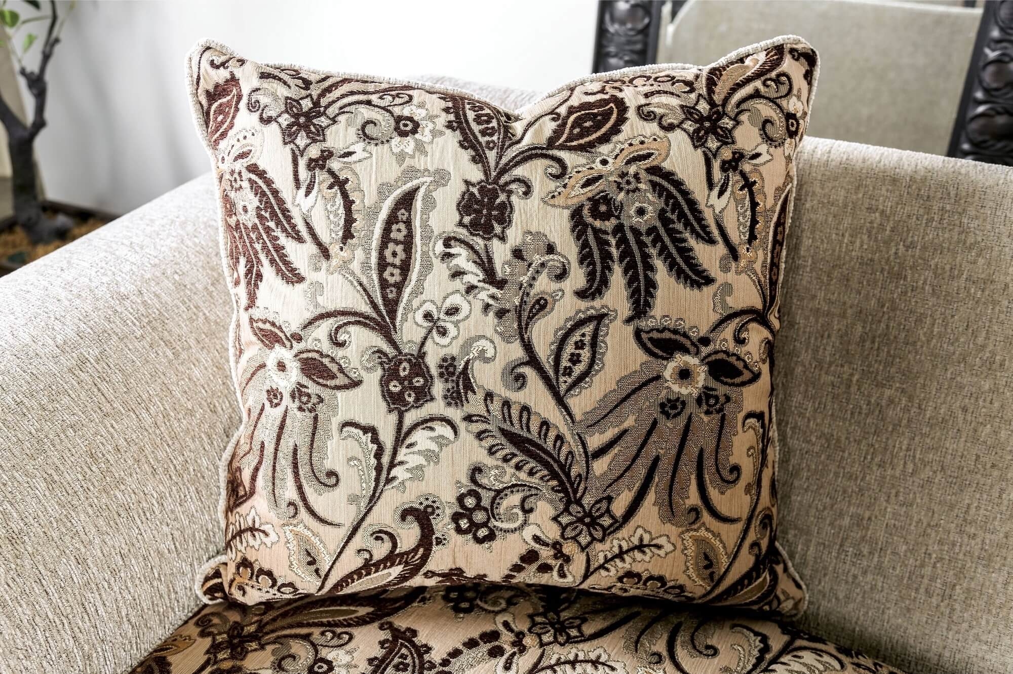 Caldiran Fabric/Wood Sofa