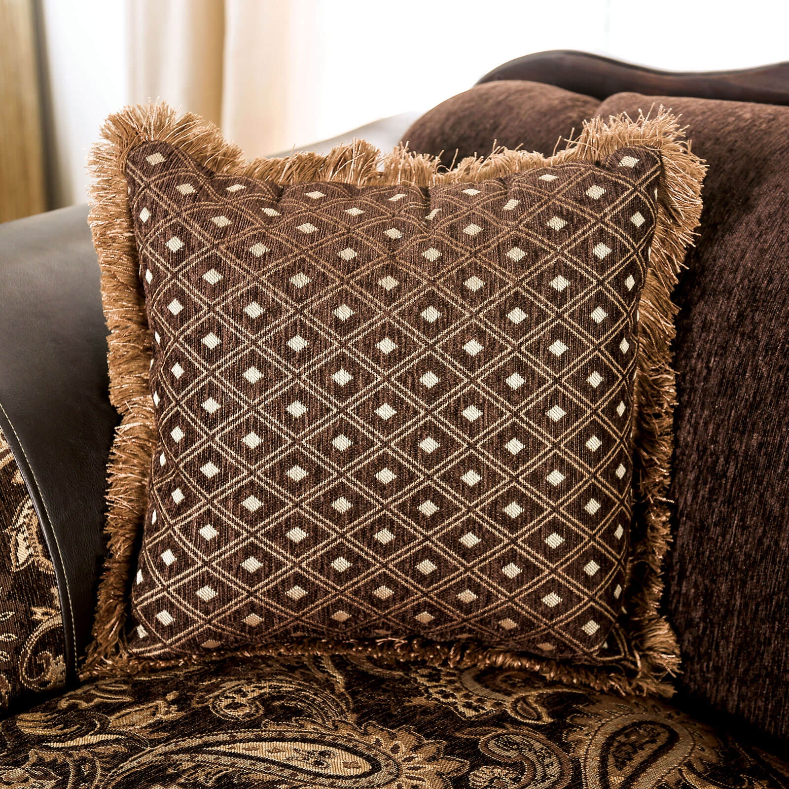 Newdale Fabric/Wood Sofa
