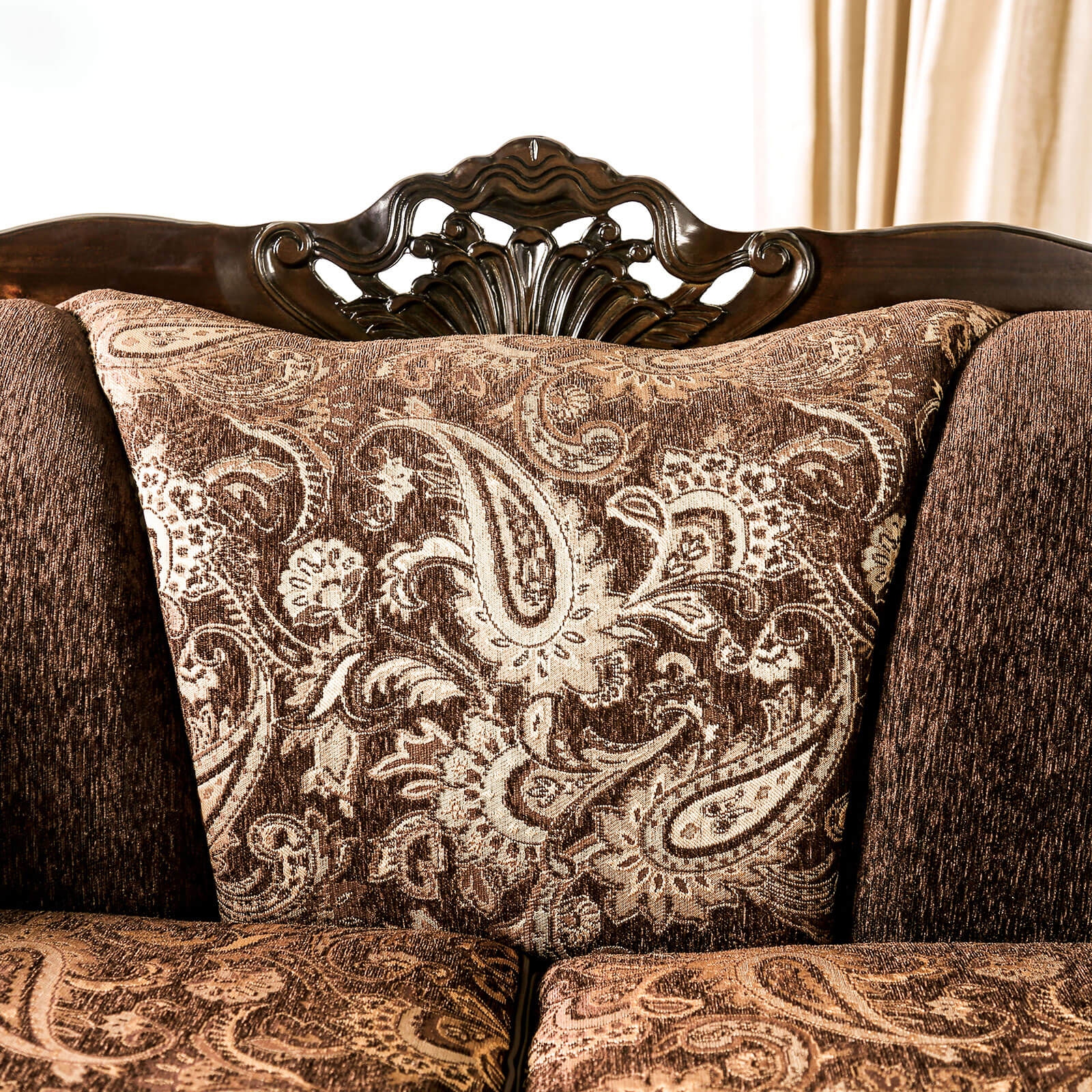 Newdale Fabric/Wood Sofa