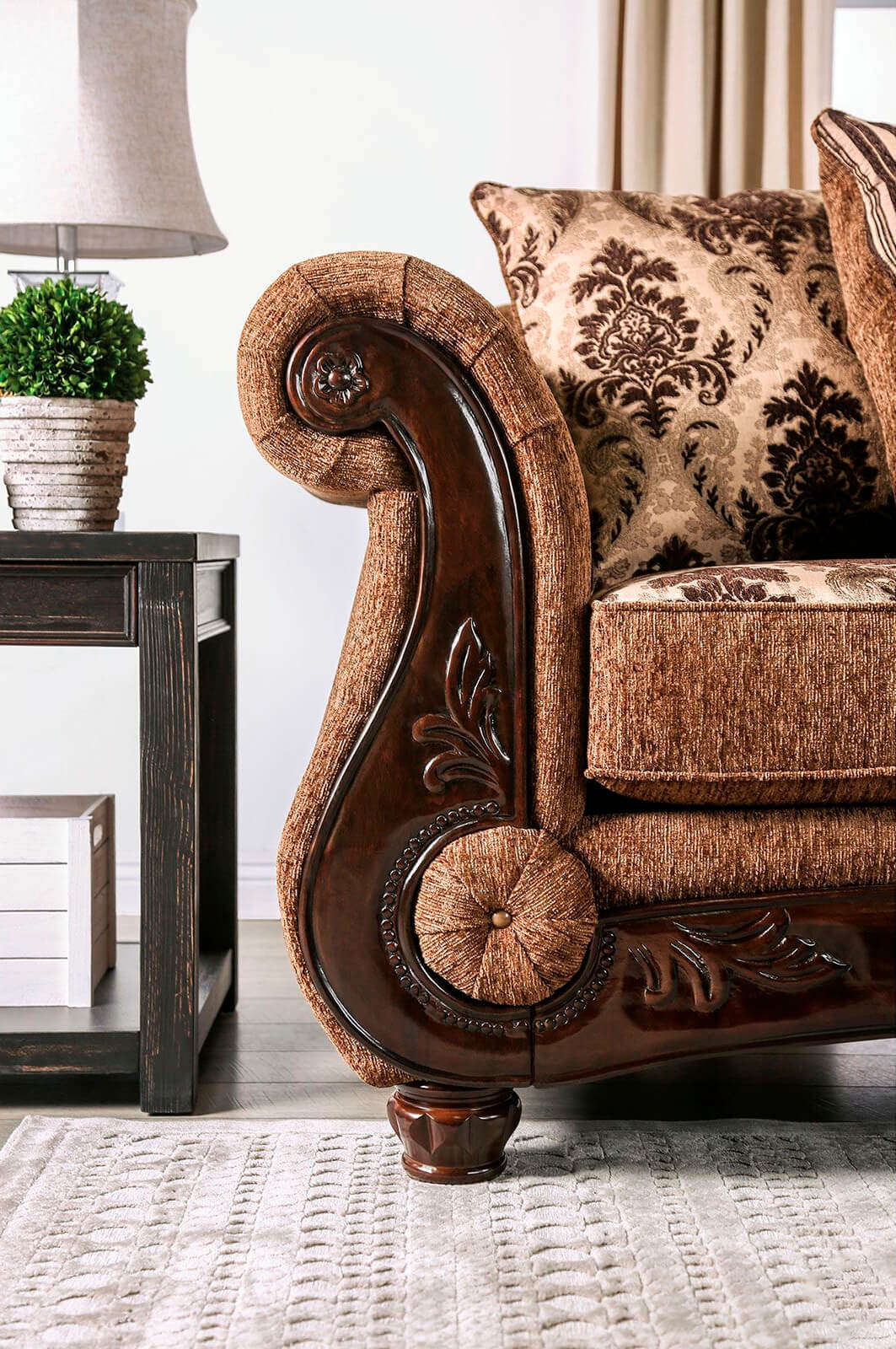Tilde Chenille Fabric Loveseat