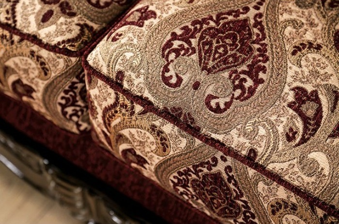 Matteo Chenille Fabric Wood Sofa