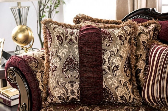Matteo Fabric/Wood Living Room Set
