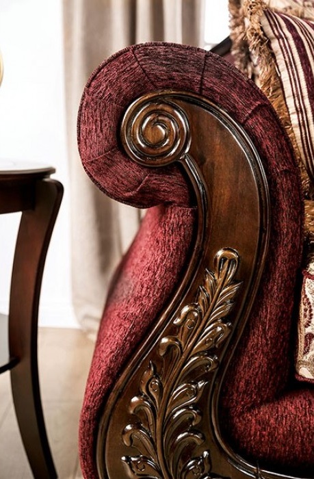 Matteo Fabric/Wood Living Room Set