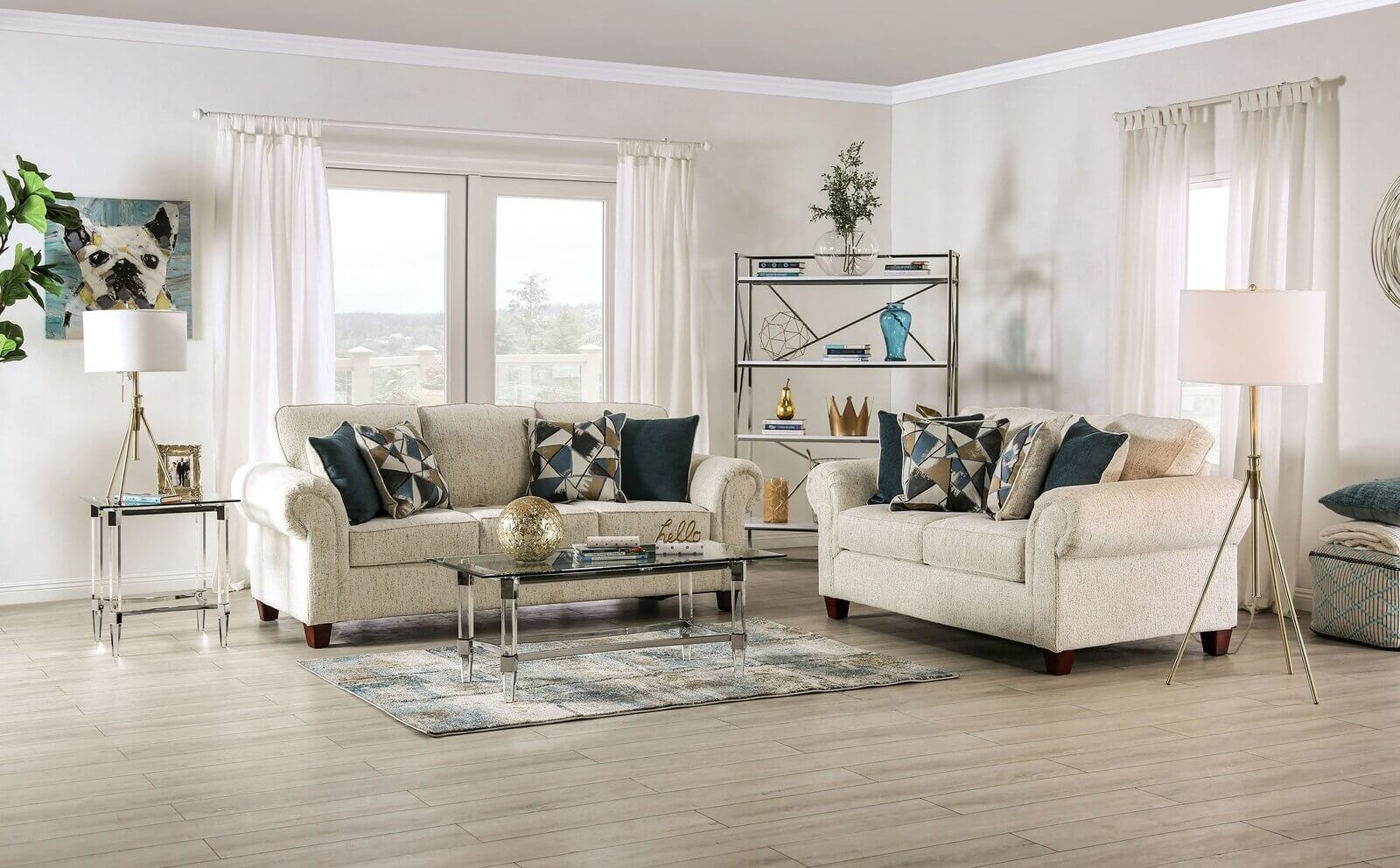 Delgada Fabric Living Room Set