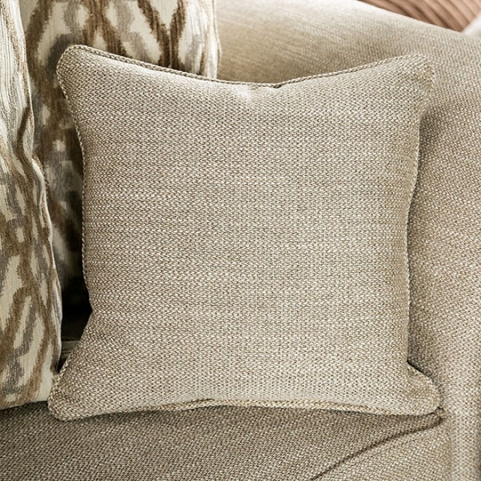 Giardino Fabric/Wood Loveseat