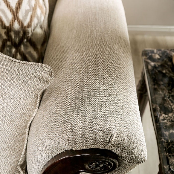Giardino Fabric/Wood Sofa