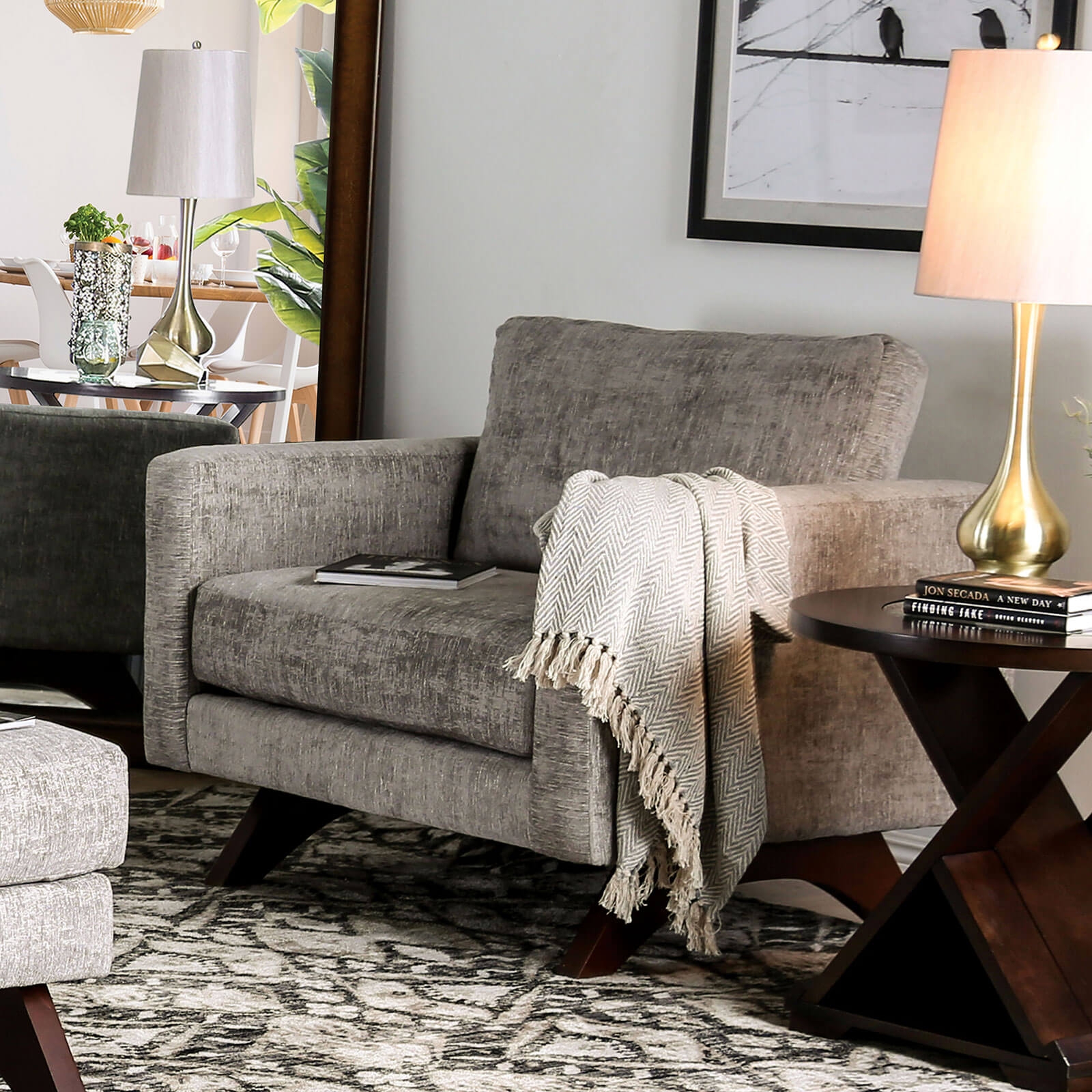 Harlech Fabric Living Room Set