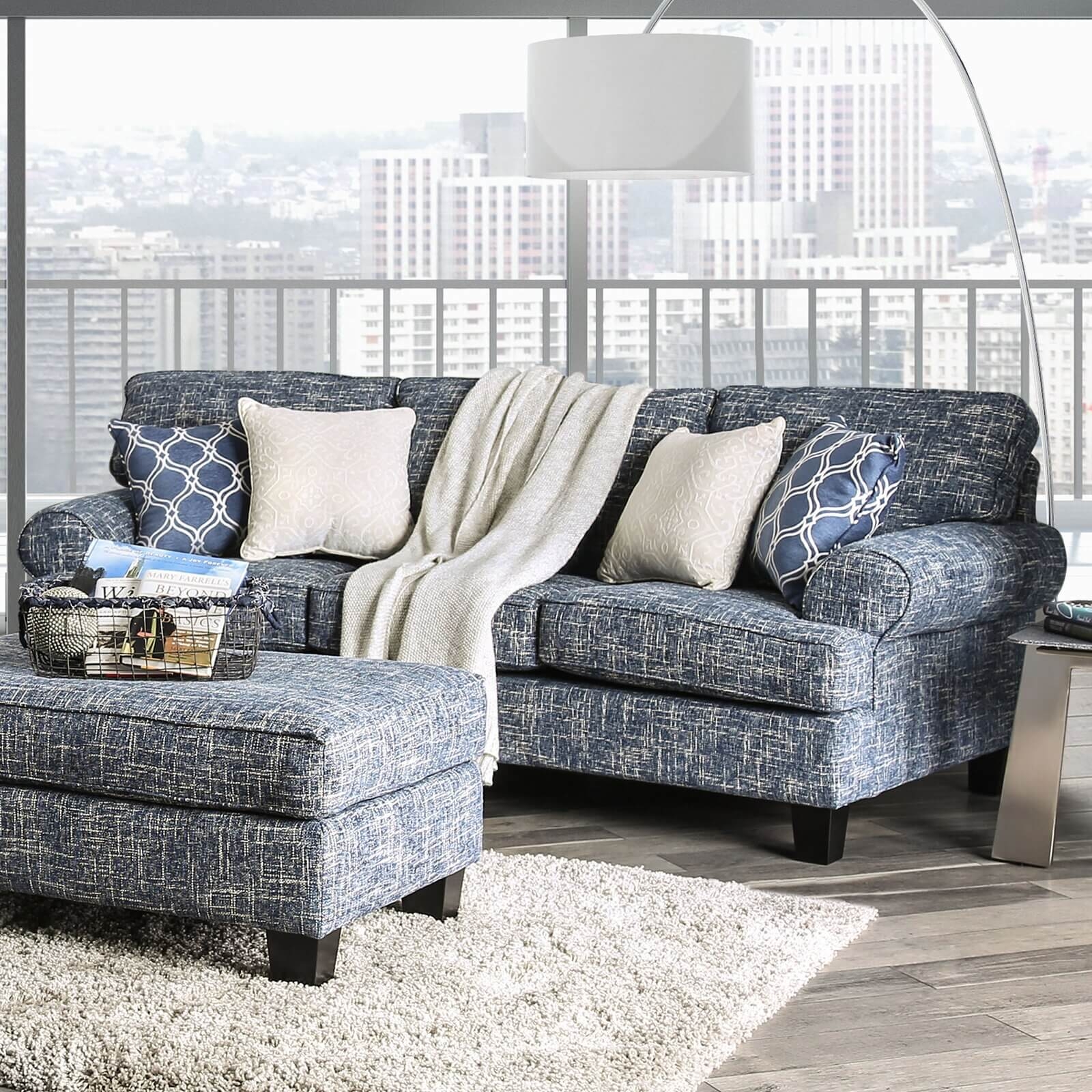 Pierpont Fabric Curved Sofa