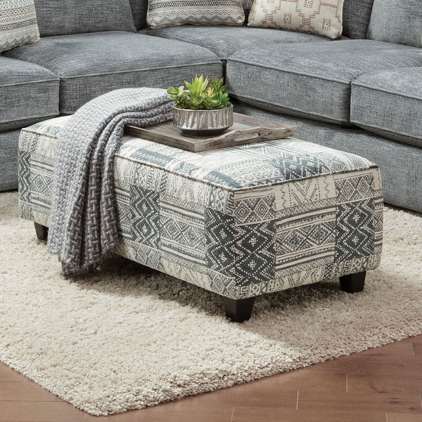 Eastleigh Fabric Rectangular Ottoman