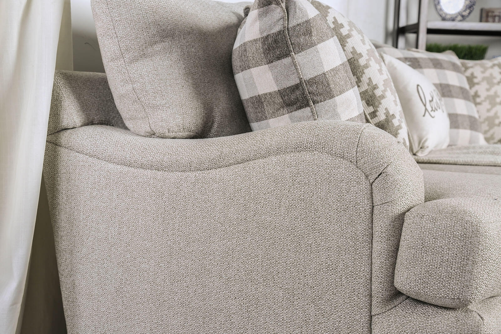 Christine Linen Fabric Sofa