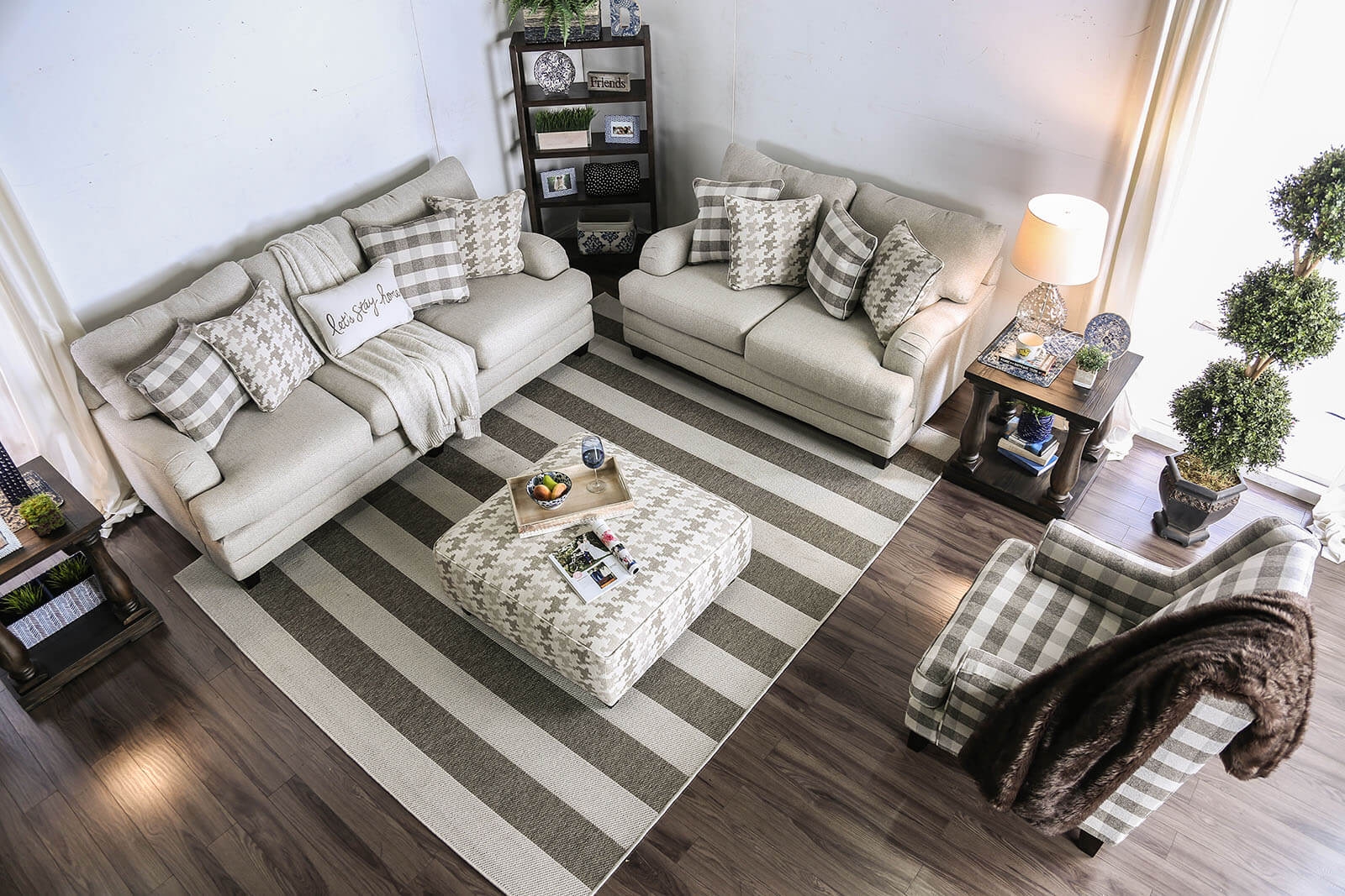 Christine Fabric Living Room Set