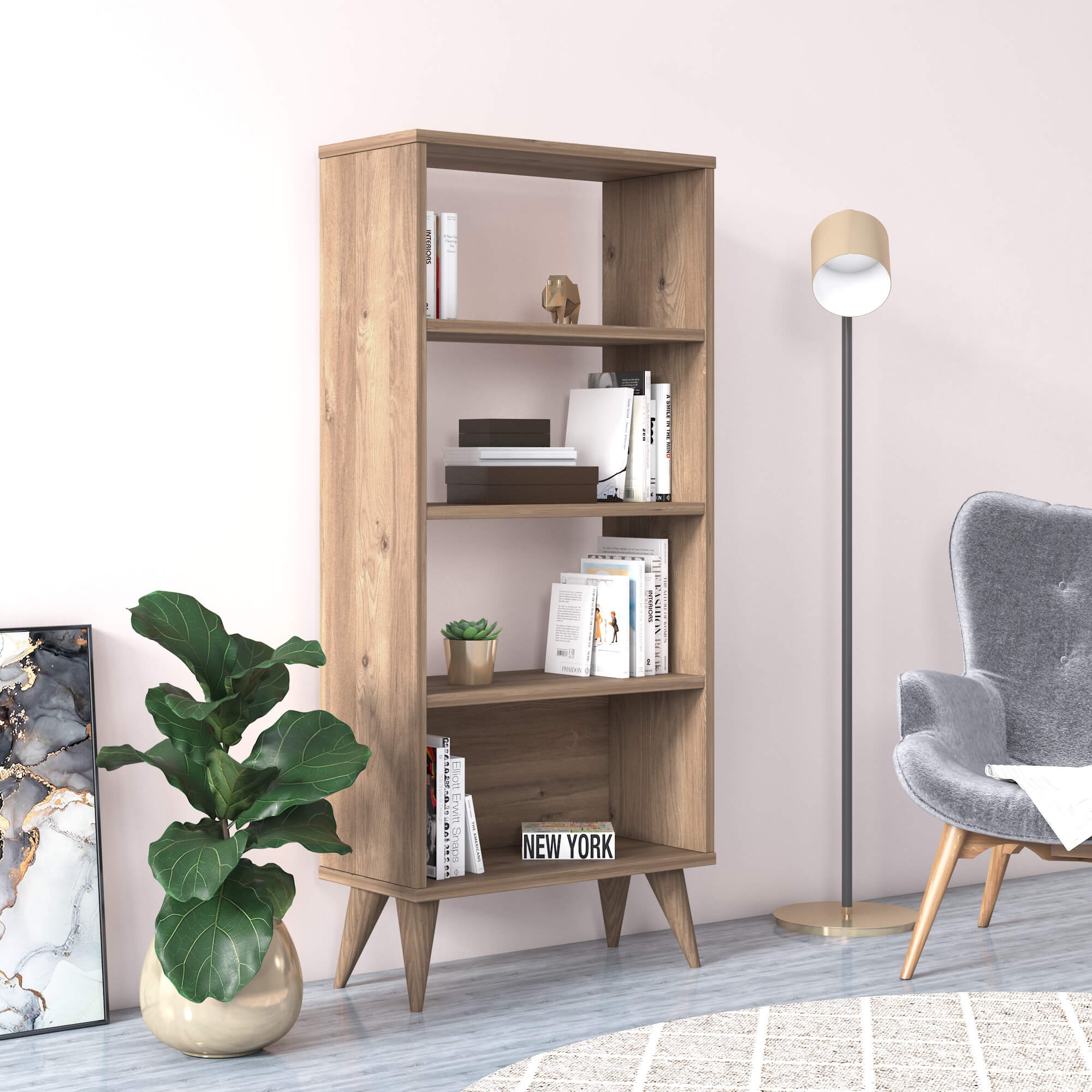 Soho Modern Contemporary Wall Unit Storage & Bookcase