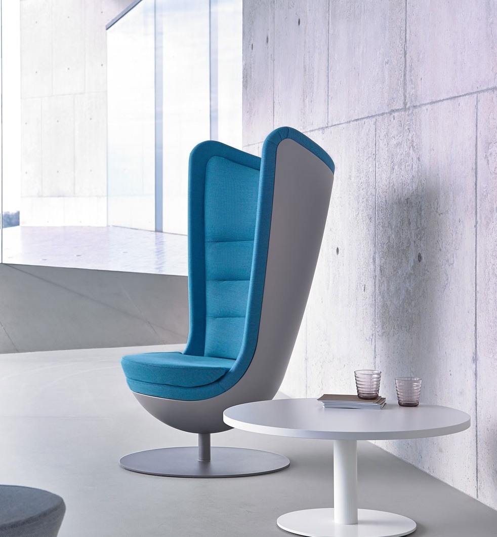 Badminton Lounge Office Swivel Soft Chair, Monocolor