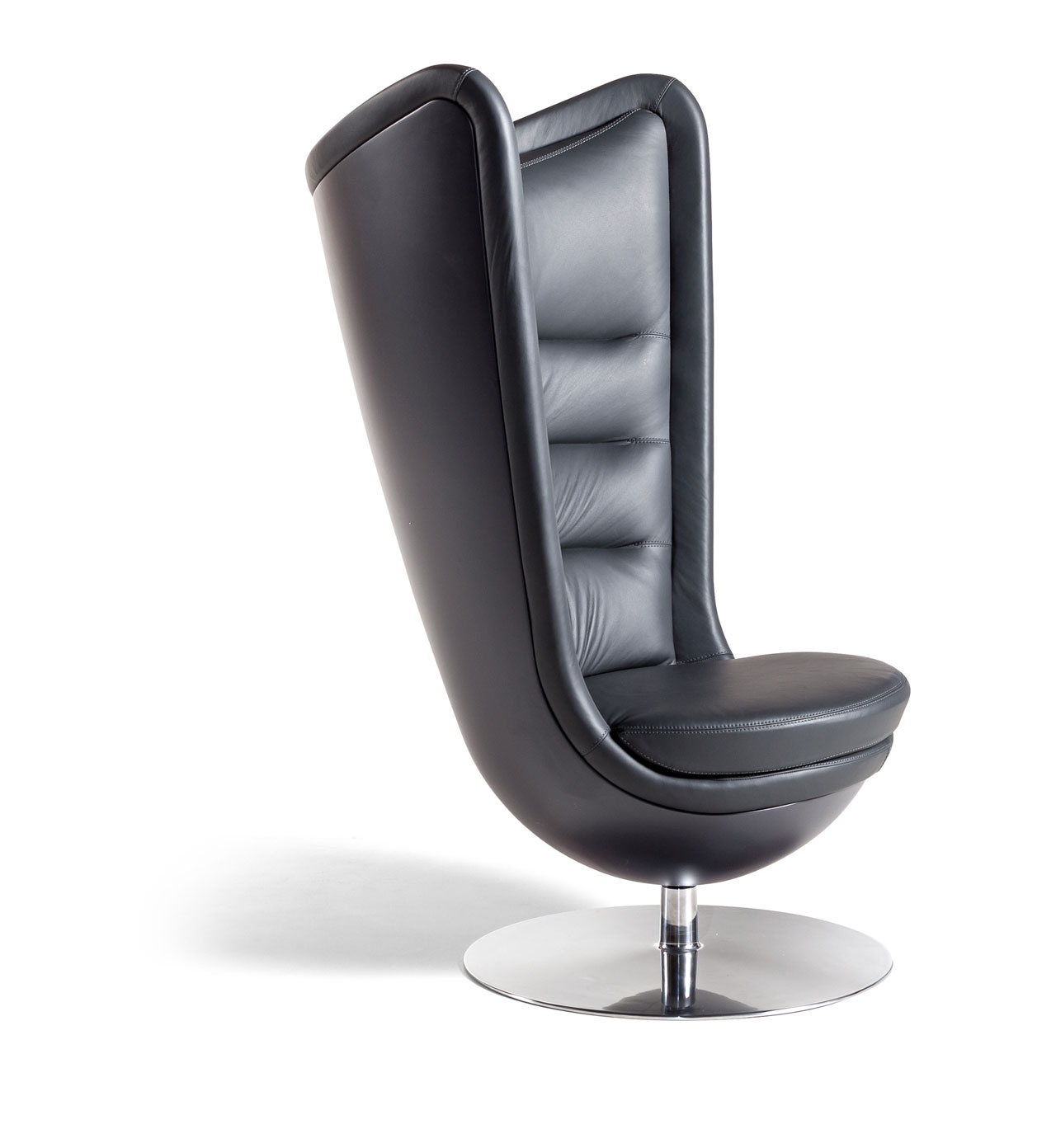 Badminton Lounge Office Swivel Soft Chair w/Polished Base