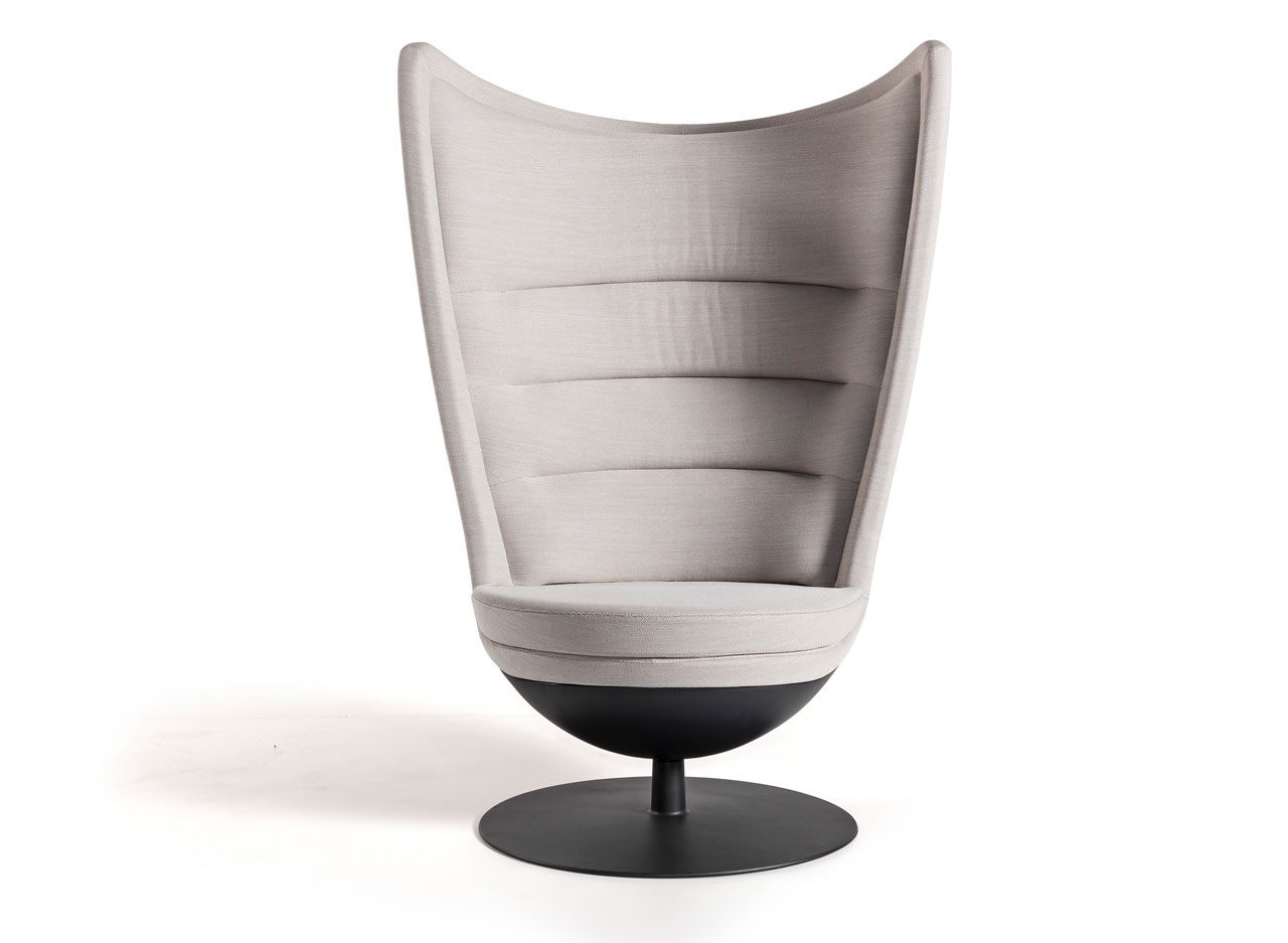Badminton Lounge Office Swivel Soft Chair, Monocolor