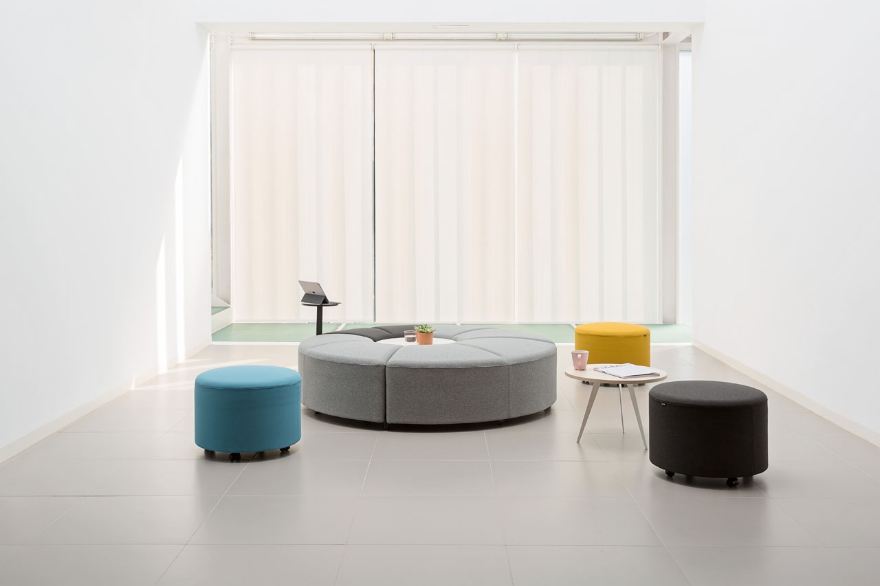 BEND Fabric bench By ACTIU