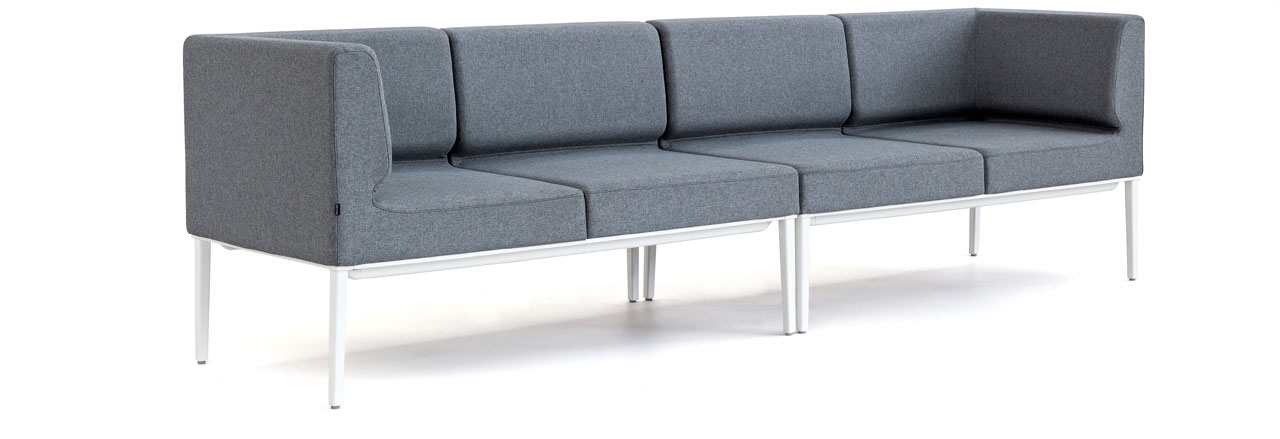 Longo Nomada Office Lounge Seating Sofa for 4 Persons by Actiu