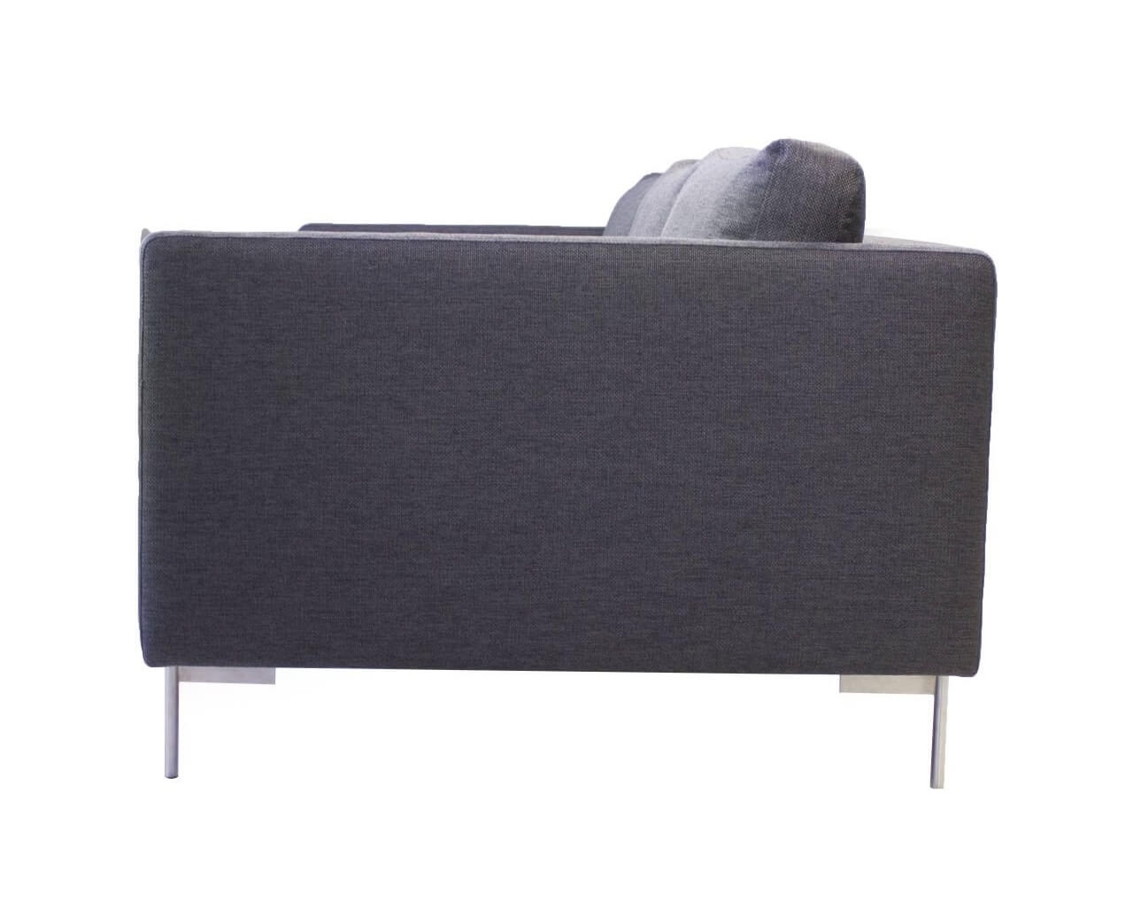 Taut Fabric Dark Grey Sofa Side Fabric
