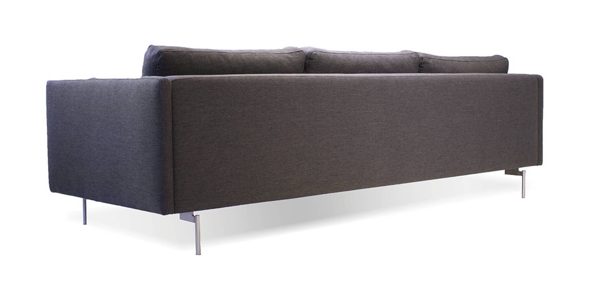Taut Fabric Dark Grey Sofa Back