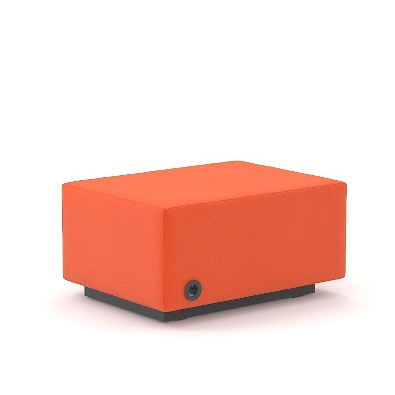 Jazz Chill Out Pouf w/USB Fast Charger on Right Hand Side