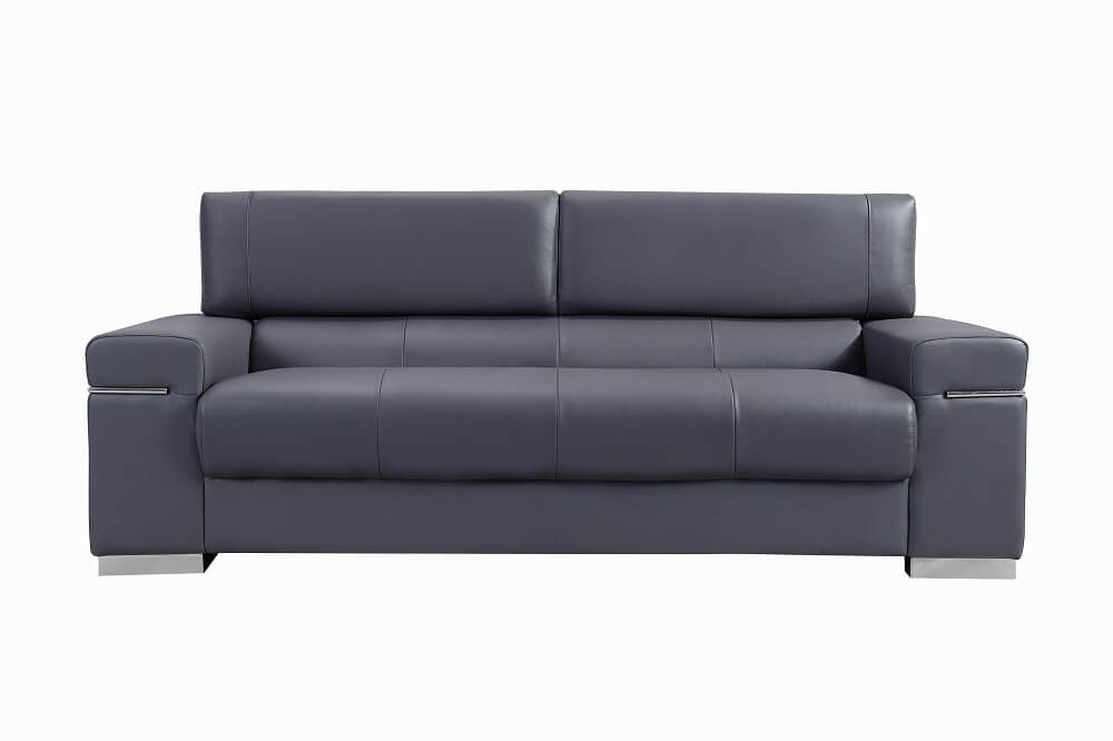 Soho Sofa, Grey Leather by J&M Furniture