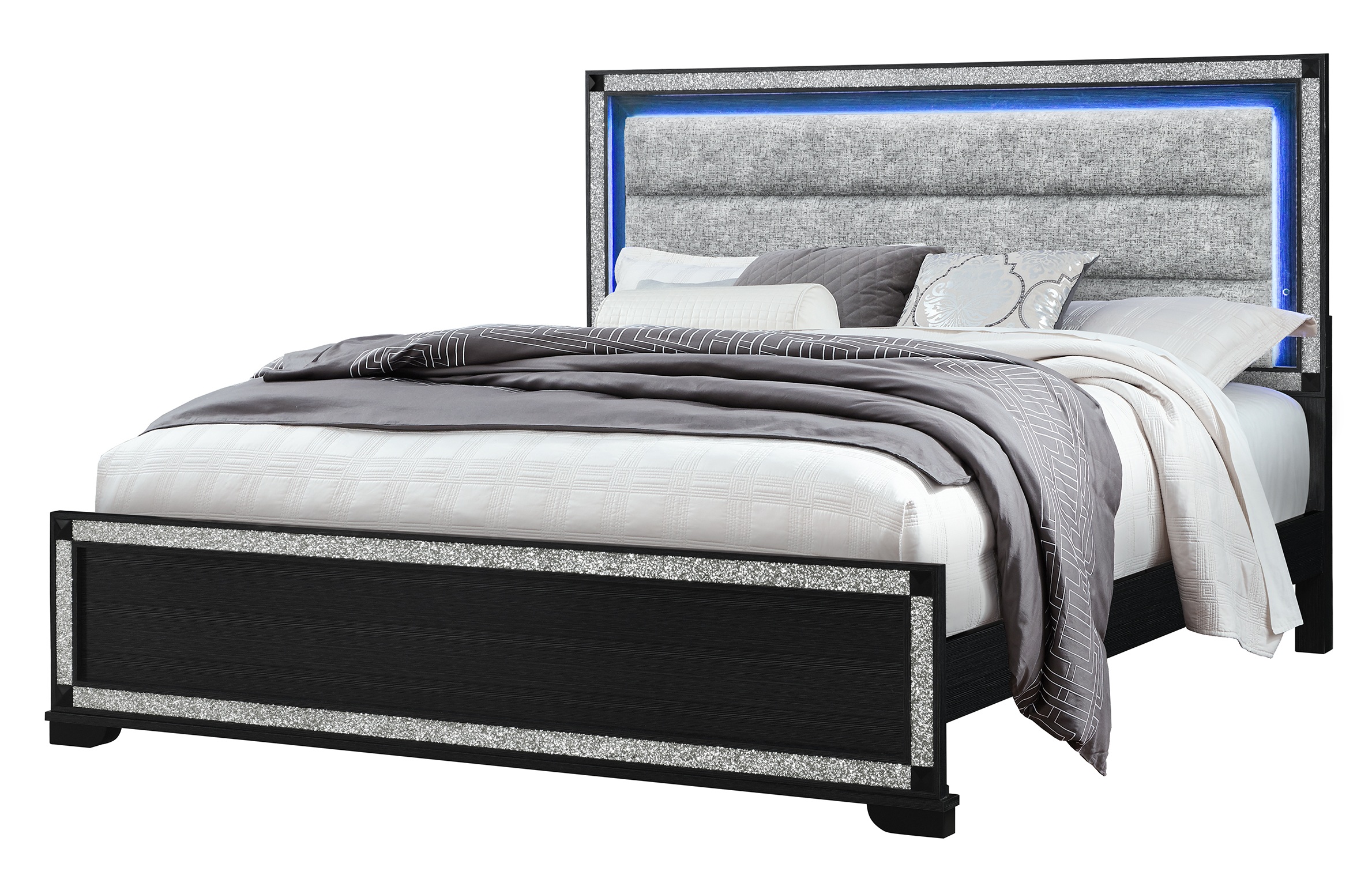Soleil Panel Bedroom Set with LED