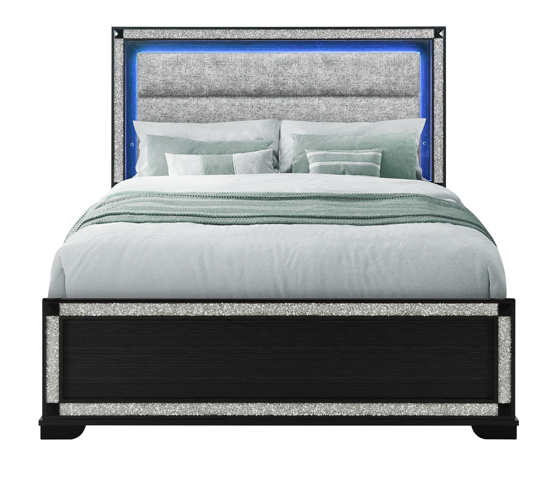 Soleil Panel Bed with LED