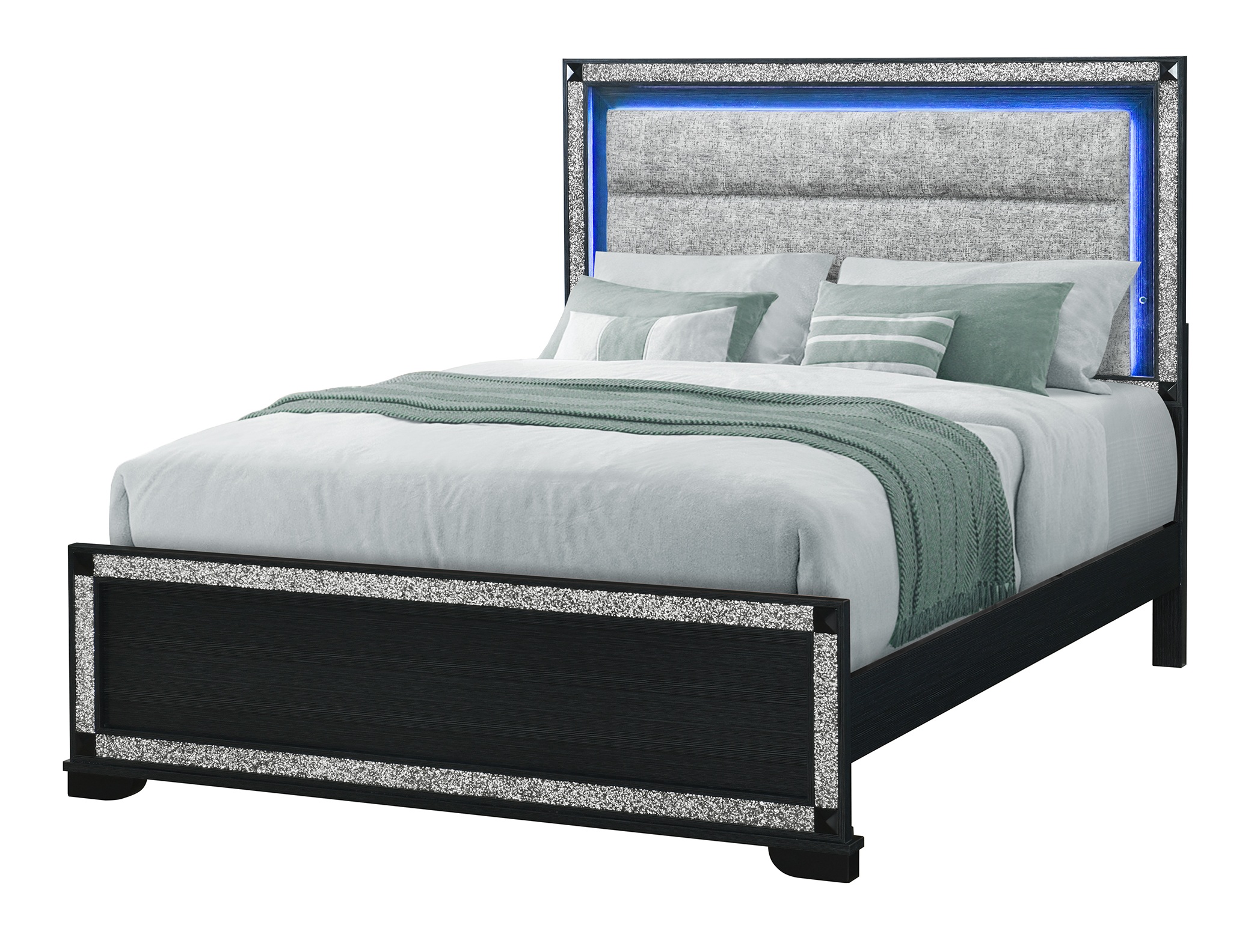 Soleil Panel Bed with LED