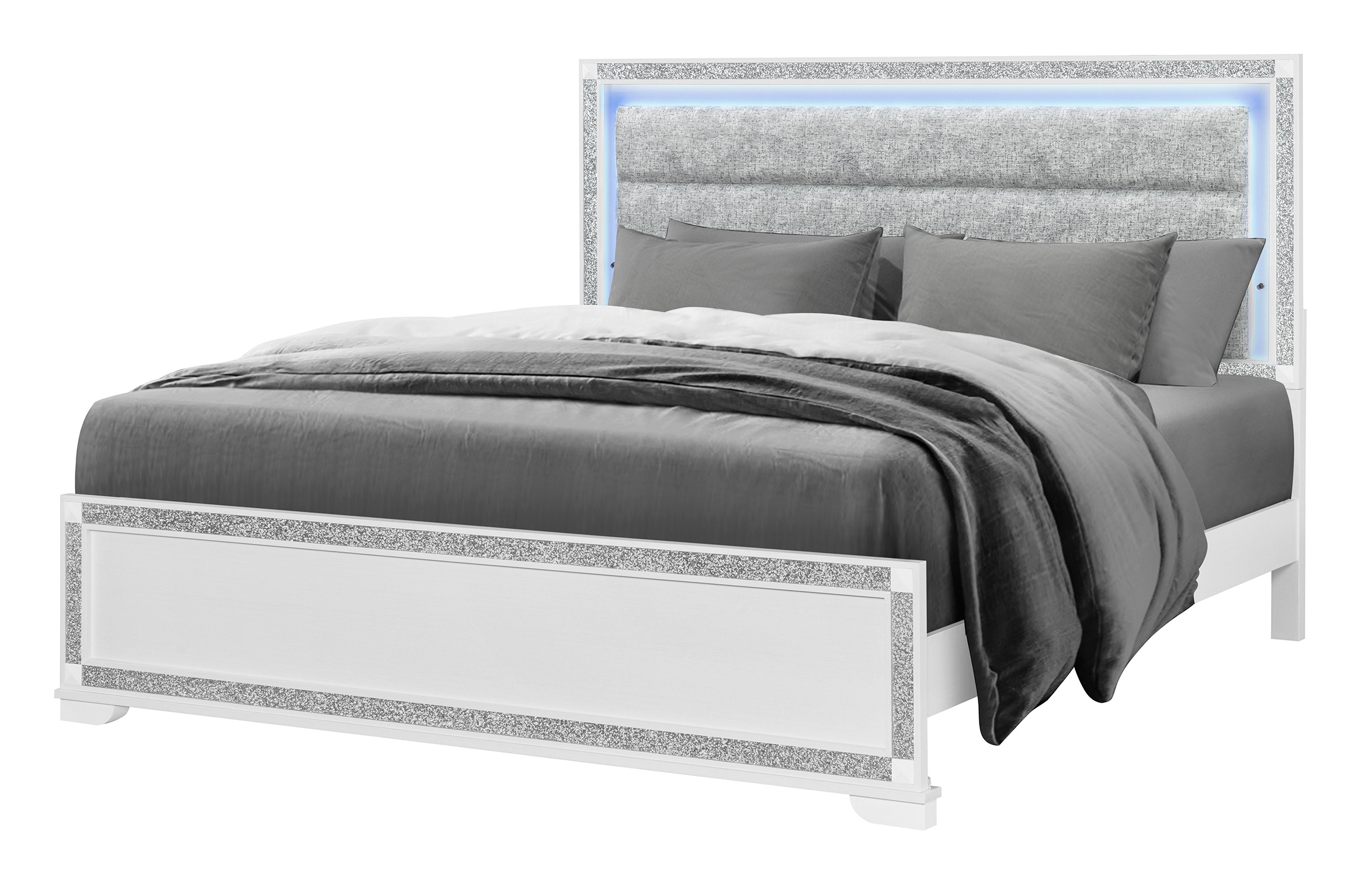 Soleil Panel Bedroom Set with LED