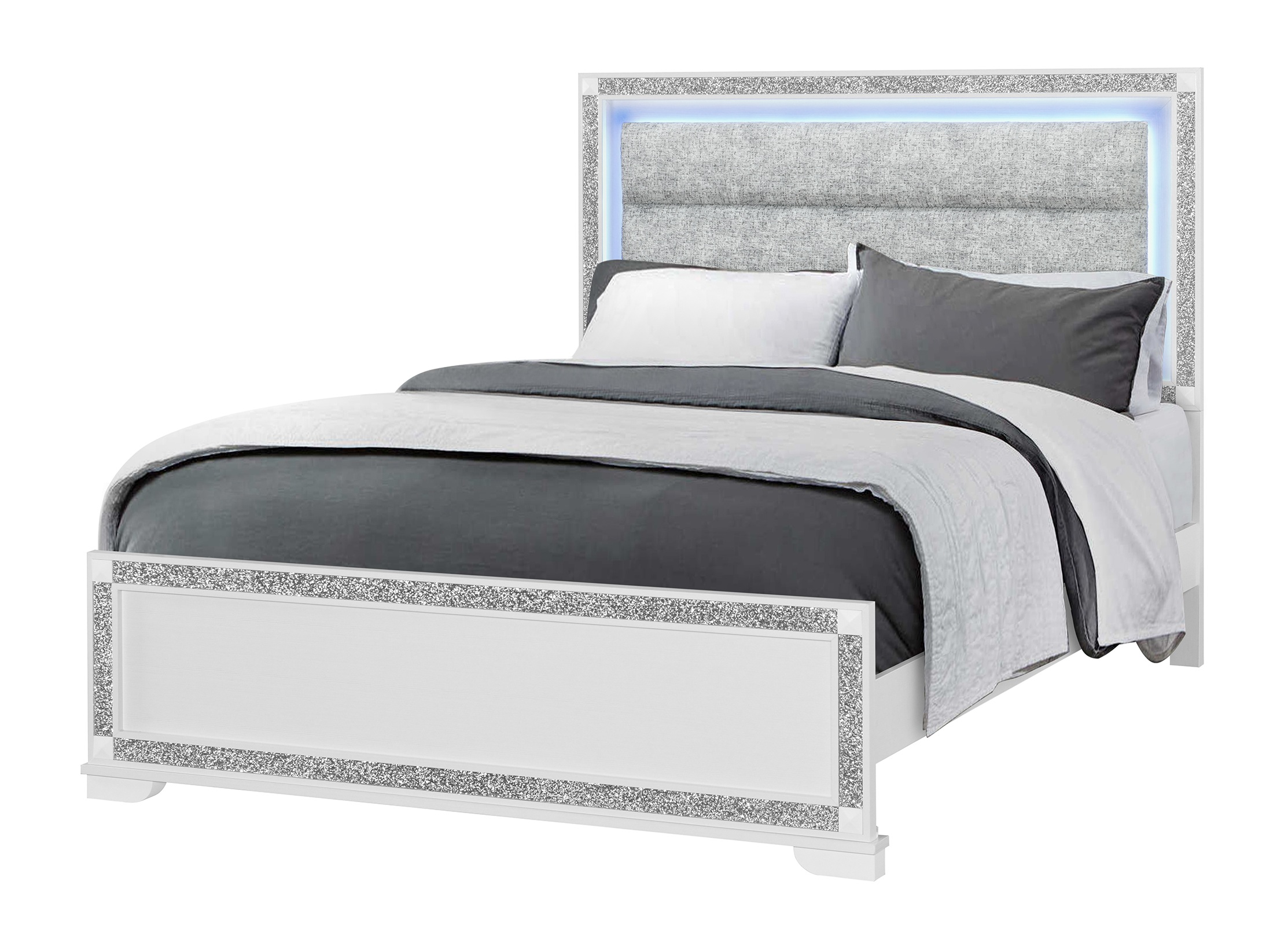 Soleil Panel Bedroom Set with LED