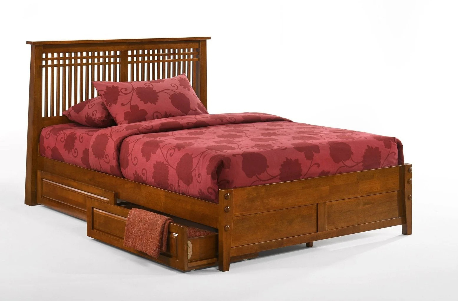 Spices Solstice Wood K-Series High/Low Platform Bed, King Size
