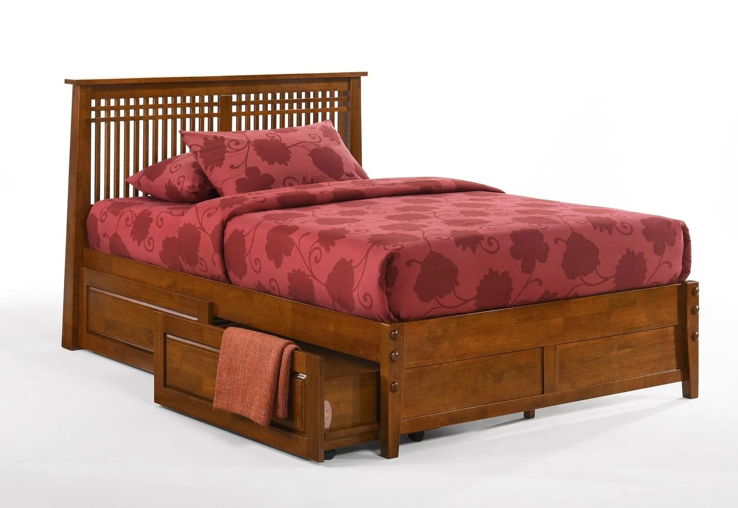 Spices Solstice Wood K-Series High/Low Platform Bed, California King Size