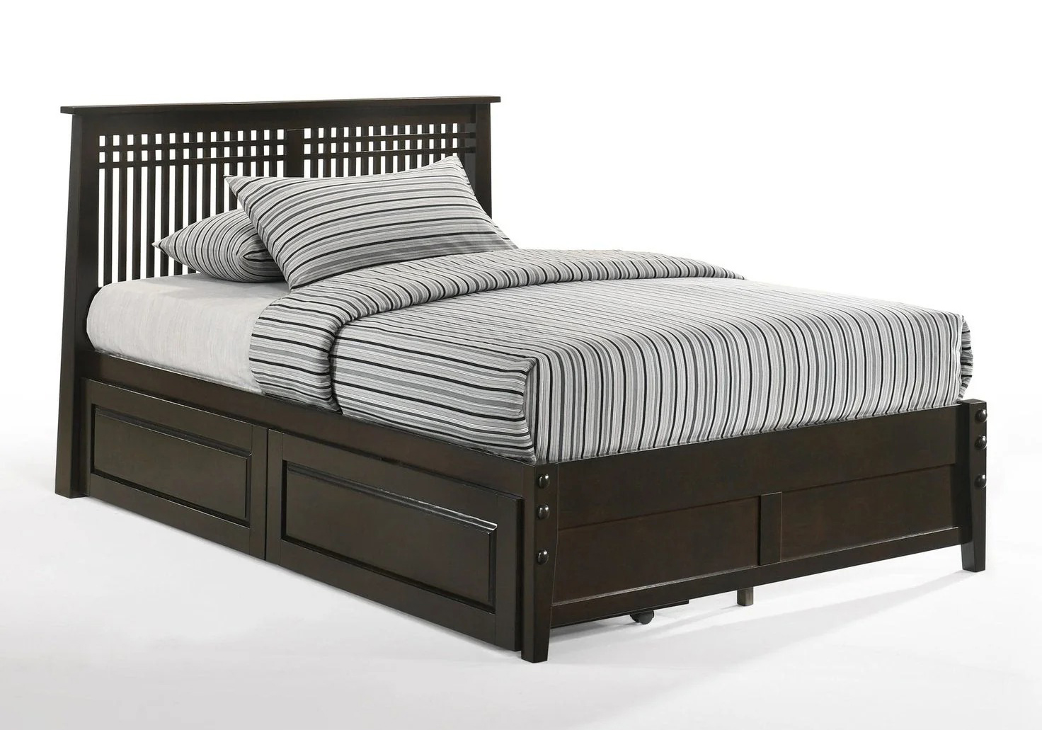 Spices Solstice Wood K-Series High/Low Platform Bed, California King Size