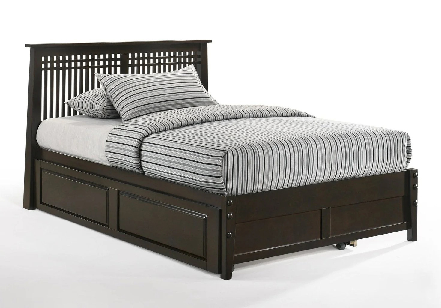 Spices Solstice Wood K-Series High/Low Platform Bed, California King Size
