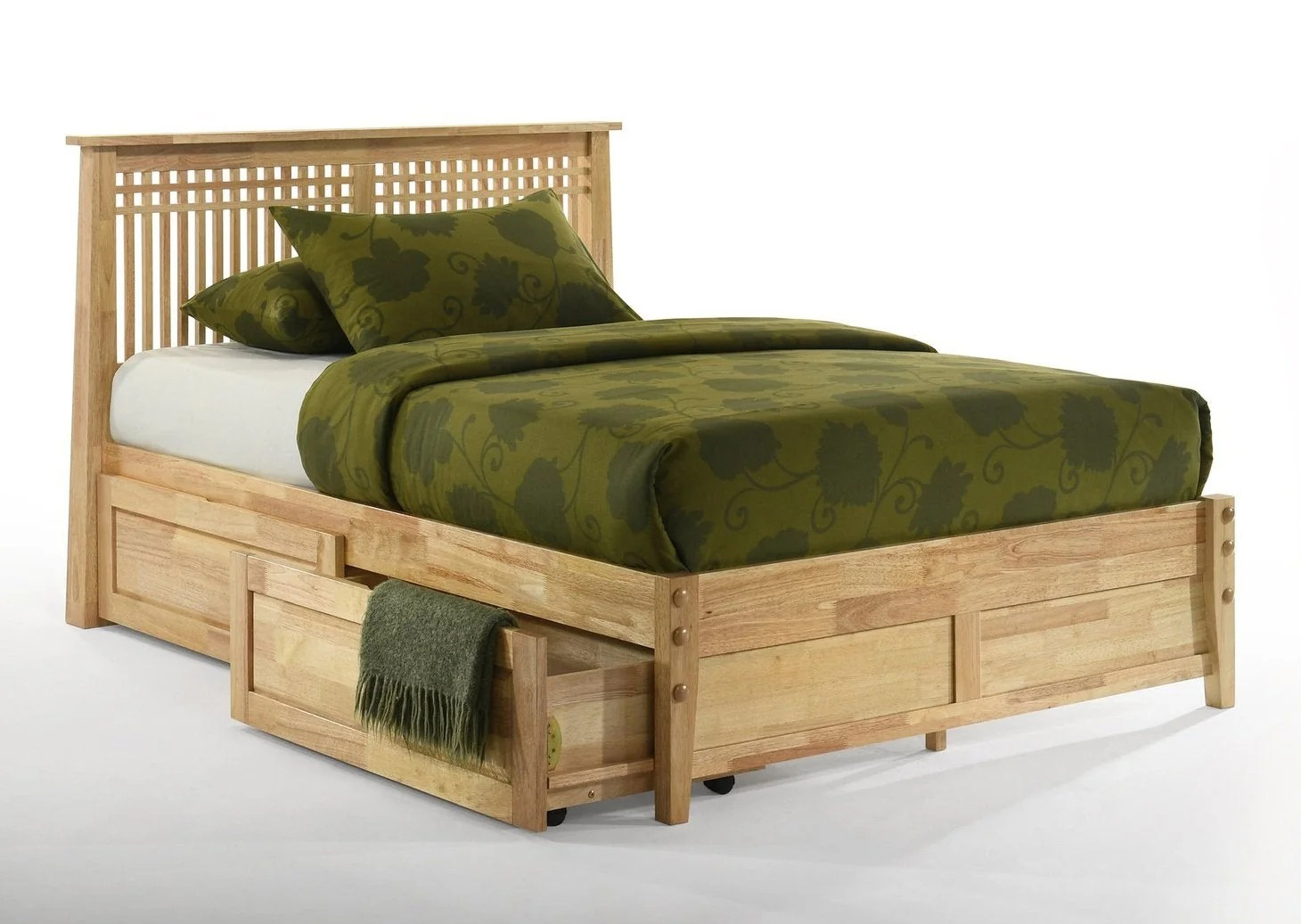 Spices Solstice Wood K-Series High/Low Platform Bed, Full Size