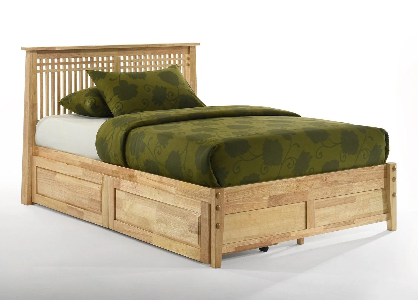 Spices Solstice Wood K-Series High/Low Platform Bed, California King Size