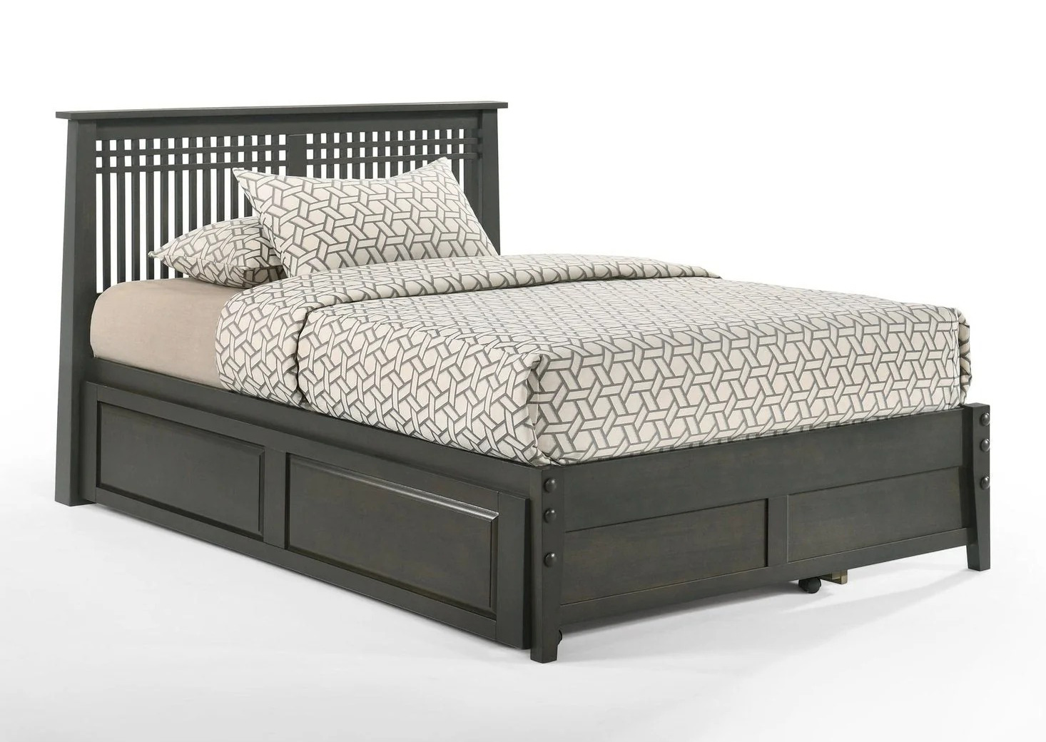 Spices Solstice Wood K-Series High/Low Platform Bed, California King Size