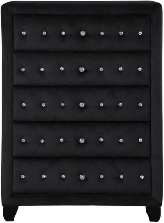 Sophia Velvet/Wood Regular Bedroom Set
